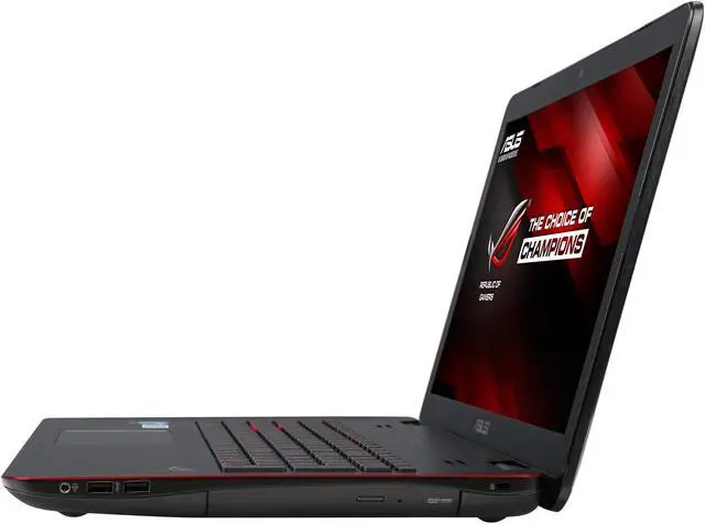 Alt view image 2 of 8 - ASUS ROG - 17.3" NVIDIA GeForce GTX 860M - Intel Core i7-4710HQ  - 12GB Memory - - Windows 8.1 64-Bit - Gaming Laptop - (GL771JM-DH71 )