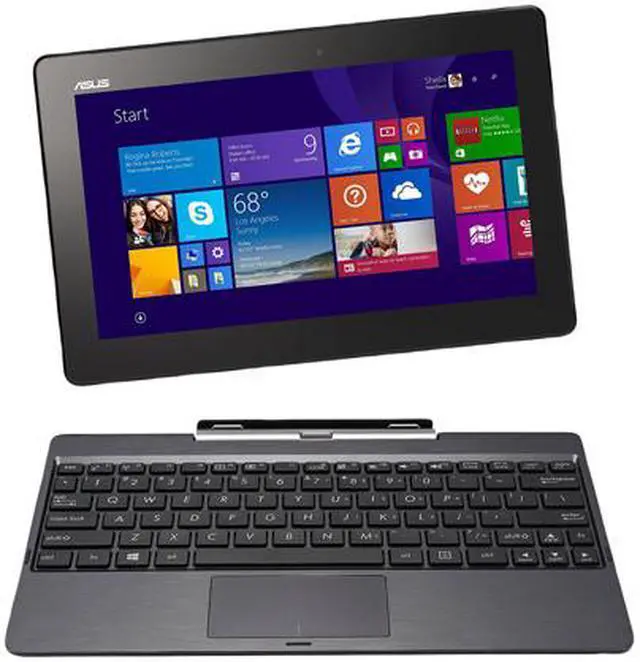 Alt view image 2 of 7 - ASUS Transformer Book Intel Atom Z3735F 2GB Memory 32 GB SSD Intel HD Graphics 10.1" Touch Screen 1366 x 768 2-in-1 Tablet Windows 8.1 32-Bit T100TAF-B1-BF