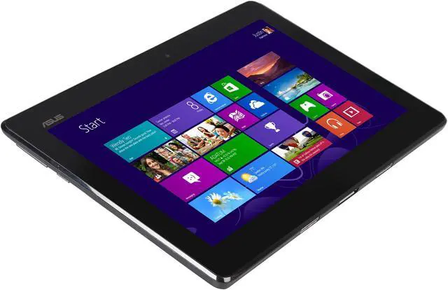 Alt view image 8 of 12 - Asus 2-in-1 Transformer Book T100TA-B2-GR Intel Z3775 Quad Core 2GB RAM, 32GB SSD Storage, 10.1” MultiTouch 2-in1 Notebook/ Tablet with Keyboard/Dock, Windows 8.1 – Gray - Certified Refurbished