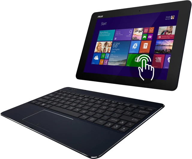 Main image of ASUS Transformer Book T100CHI-B1-BK 2-in-1 Ultrabook Intel Atom 2 GB Memory 32 GB SSD 10.1" Touchscreen Windows 8.1 32-Bit