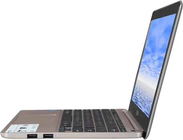 Alt view image 2 of 8 - ASUS Laptop EeeBook Intel Atom Z3735F 2GB Memory 32 GB SSD Intel HD Graphics 11.6" Non-Touch Screen Windows 8.1 32-Bit X205TA-DS01-GD-OFCE