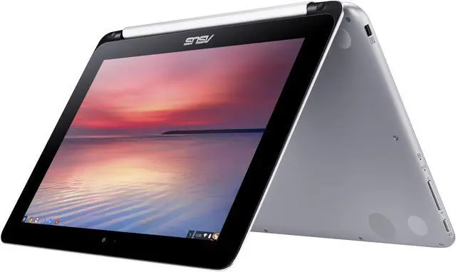 Alt view image 3 of 8 - ASUS Chromebook 1.80GHz 2GB Memory 16 GB eMMC SSD 10.1" Touch Screen Chrome OS C100PA-DB01