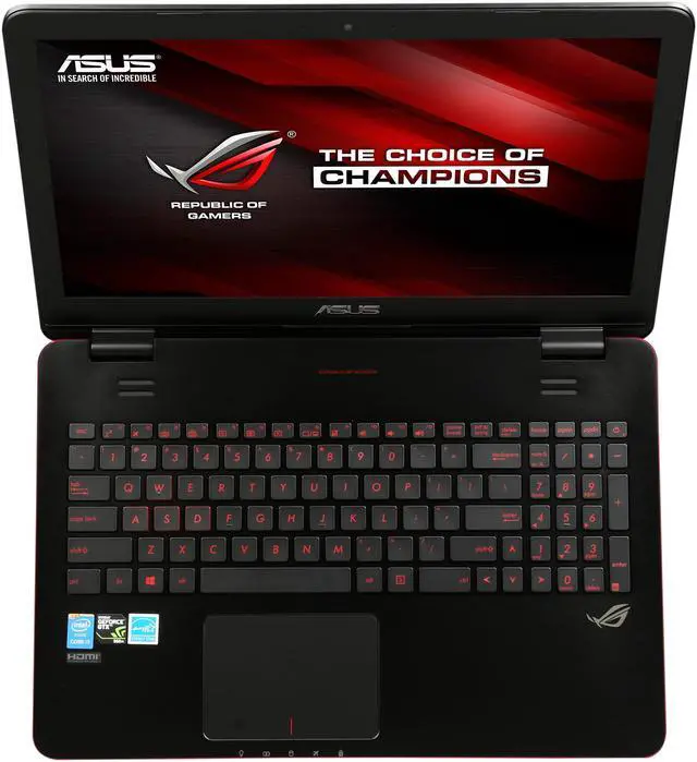 Alt view image 6 of 8 - ASUS ROG GL551 series - 15.6" NVIDIA GeForce GTX 960M - Intel Core i7-4720HQ  - 16GB Memory - - Windows 8.1 64-Bit - Gaming Laptop - (GL551JW-DS71 )