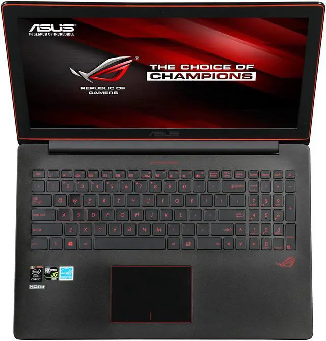 Alt view image 6 of 8 - ASUS ROG - 15.6" 4K / UHD NVIDIA GeForce GTX 960M - Intel Core i7-4720HQ  - 16GB Memory - 512 GB SSD - Windows 8.1 64-Bit - Gaming Laptop - IPS (G501JW-DS71 )