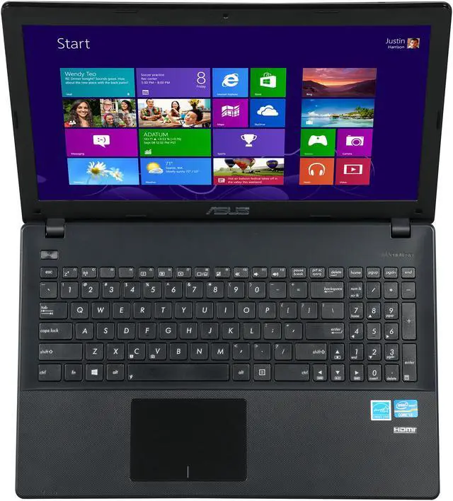 Alt view image 6 of 8 - Asus X551CA-BI30804C - 15.6" Laptop 3rd Gen Intel Core i3-3217U(1.8GHz) 4GB Ram, 500GB HDD, Intel HD Graphics 4000, DVD-RW, Windows 8.1 64-bit, Certified Refurbished