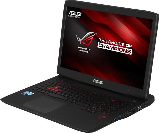 Main image of ASUS ROG G751 Series G751JY-DH71 Gaming Laptop Intel Core i7 4710HQ (2.50GHz) 24GB Memory 1TB HDD 256GB SSD NVIDIA GeForce GTX 980M 4GB 17.3" BD Combo Windows 8.1 64-Bit