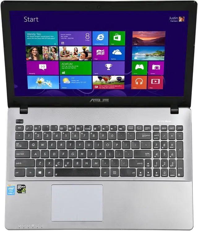 Alt view image 6 of 8 - ASUS - 15.6" NVIDIA GeForce GTX 850M - Intel Core i7-4710HQ - 8GB Memory - - Windows 8.1 64-Bit - Gaming Laptop - (X550JK-DH71 )