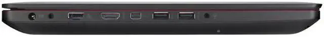 Alt view image 5 of 9 - ASUS ROG - 15.6" NVIDIA GeForce GTX 850M - Intel Core i5-4200H  - 8GB Memory - - Windows 8.1 64-Bit - Gaming Laptop - (GL550JK-NB51 )