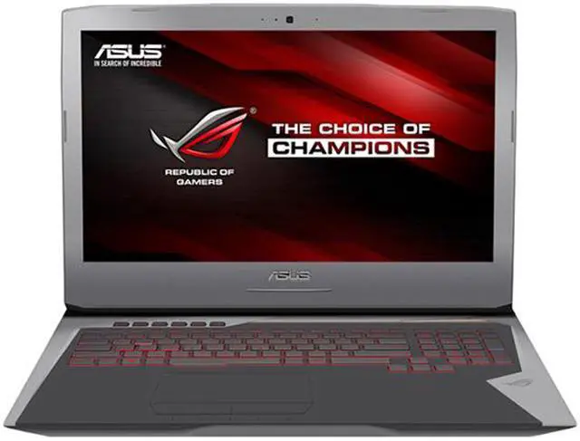 Alt view image 2 of 7 - ASUS ROG G752VY-DH72 Gaming Laptop Quad Core Intel Core i7-6700HQ (2.60 GHz) 32 GB Memory 1 TB HDD 256 GB SSD NVIDIA GeForce GTX 980M 4 GB GDDR5 17.3" Windows 10 Home 64-Bit