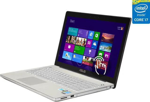 Main image of ASUS - 15.6" NVIDIA GeForce GTX 950M - Intel Core i7-4720HQ  - 16GB Memory - 240 GB SSD - Windows 8.1 64-Bit - Gaming Laptop - IPS (N550JX-DS74T )