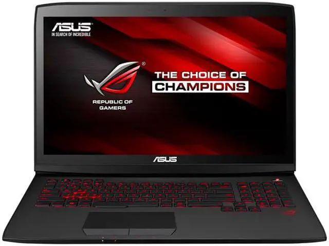 Alt view image 2 of 11 - ASUS ROG G751JL-WH71(WX) Gaming Laptop 4th Generation Intel Core i7 4720HQ (2.60 GHz) 16 GB Memory 1 TB HDD NVIDIA GeForce GTX 965M 2 GB GDDR5 17.3" IPS Windows 10 Home 64-Bit