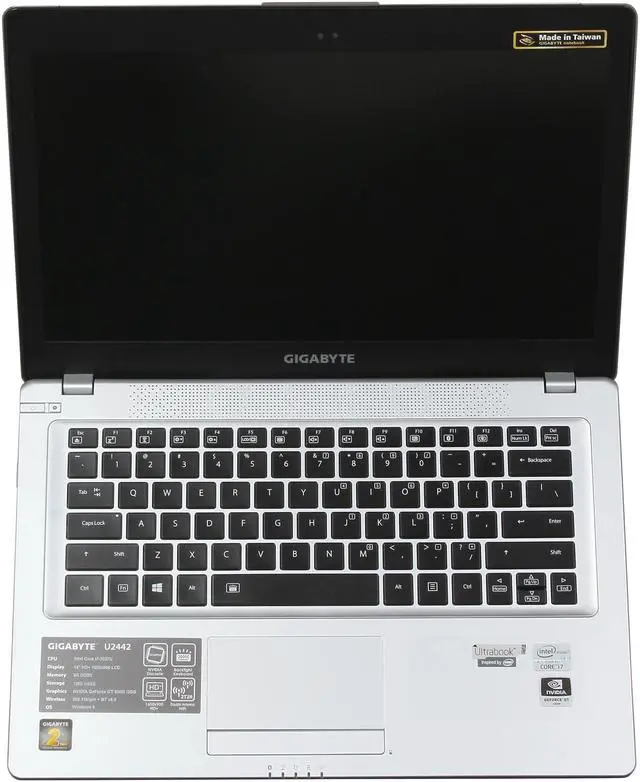 Alt view image 6 of 8 - GIGABYTE Intel Core i7-3537U 8GB Memory 128 GB SSD NVIDIA GeForce GT 650M 14.0" 1600 x 900 Convertible Ultrabook Windows 8 U2442F-CF2