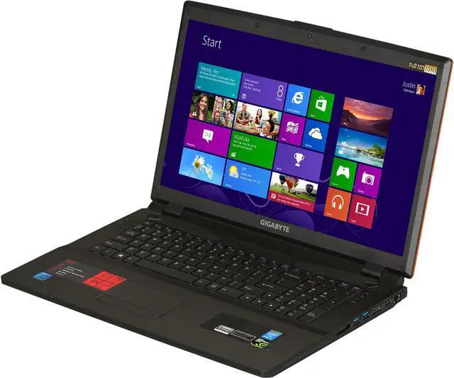Main image of GIGABYTE - 17.3" NVIDIA GeForce GTX 765M - Intel Core i7-4700MQ  - 16GB Memory - 128 GB SSD - Windows 8 - Gaming Laptop - (P27K-CF2 )