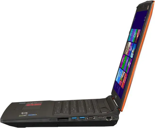 Alt view image 2 of 8 - GIGABYTE - 17.3" NVIDIA GeForce GTX 765M - Intel Core i7-4700MQ  - 16GB Memory - 128 GB SSD - Windows 8 - Gaming Laptop - (P27K-CF2 )