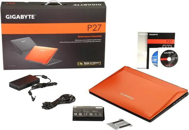 Alt view image 8 of 8 - GIGABYTE - 17.3" NVIDIA GeForce GTX 765M - Intel Core i7-4700MQ  - 16GB Memory - 128 GB SSD - Windows 8 - Gaming Laptop - (P27K-CF2 )