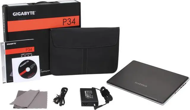 Alt view image 8 of 8 - GIGABYTE - 14.0" NVIDIA GeForce GTX 760M - Intel Core i7-4700HQ  - 8GB Memory - 128 GB SSD - Windows 8 - Gaming Laptop - (P34G-CF1 )