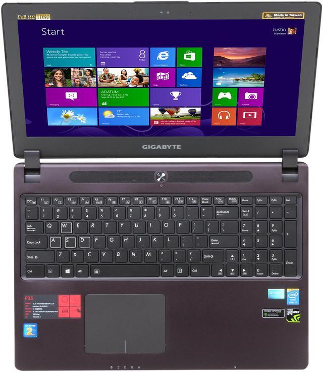 Alt view image 6 of 8 - GIGABYTE - 15.6" NVIDIA GeForce GTX 765M - Intel Core i7-4700HQ - 16GB Memory - 256 GB SSD - Windows 8 - Gaming Laptop - (P35K-CF3 )