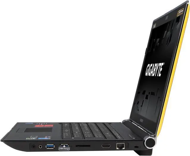 Alt view image 2 of 8 - GIGABYTE - 15.6" NVIDIA GeForce GTX 880M - Intel Core i7-4710MQ  - 8GB Memory - 128 GB SSD - Windows 8.1 64-Bit - Gaming Laptop - IPS (P25Xv2-SP1 )