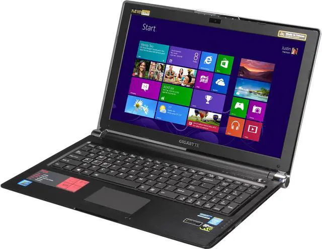 Main image of GIGABYTE - 15.6" NVIDIA GeForce GTX 880M - Intel Core i7-4810MQ - 16GB Memory - 2 x 128GB SSD - Windows 8.1 - Gaming Laptop - IPS (P25Xv2-CF1 )