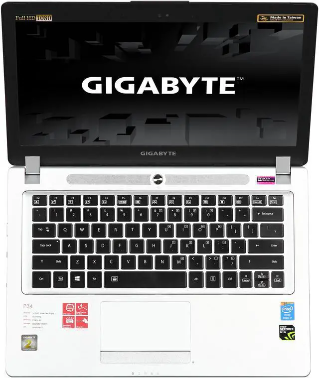 Alt view image 6 of 8 - GIGABYTE - 14.0" NVIDIA GeForce GTX 860M - Intel Core i7-4710HQ  - 8GB Memory - 128 GB SSD - Windows 8.1 64-Bit - Gaming Laptop - (P34GV2-CF4 )