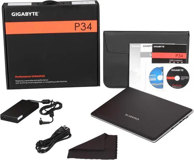 Alt view image 8 of 8 - GIGABYTE - 14.0" NVIDIA GeForce GTX 860M - Intel Core i7-4710HQ  - 8GB Memory - 128 GB SSD - Windows 8.1 64-Bit - Gaming Laptop - (P34GV2-CF4 )
