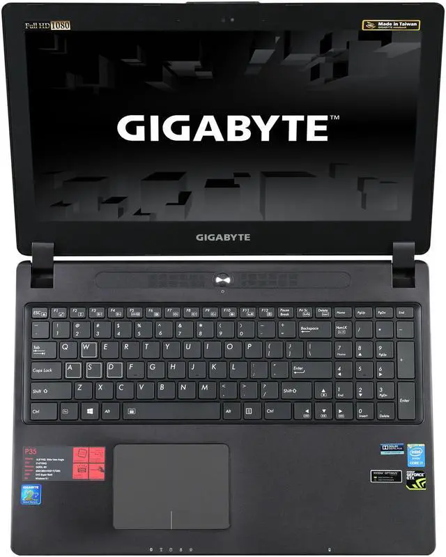 Alt view image 6 of 8 - GIGABYTE - 15.6" NVIDIA GeForce GTX 870M - Intel Core i7-4710HQ - 8GB Memory - 128 GB SSD - Windows 8.1 - Gaming Laptop - (P35Wv2-SP1 )