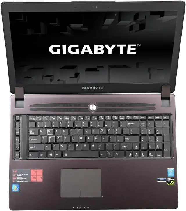 Alt view image 6 of 8 - GIGABYTE - 17.3" NVIDIA GeForce GTX 980M - Intel Core i7-4720HQ  - 16GB Memory - 256 GB SSD - Windows 7 Professional 64-Bit / Windows 8.1 Pro downgrade - Gaming Laptop - (P37X-CF2 )