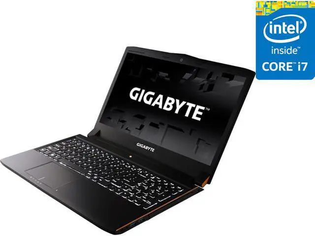 Main image of GIGABYTE - 15.6" NVIDIA GeForce GTX 970M - Intel Core i7-5700HQ - 8GB Memory - 128 GB SSD - Windows 8.1 - Gaming Laptop - IPS (P55W-BW1 )