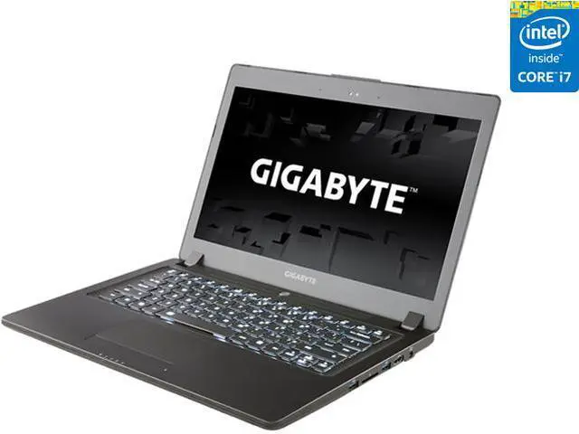 Main image of GIGABYTE - 14.0" NVIDIA GeForce GTX 970M - Intel Core i7-5700HQ - 8GB Memory - 128 GB SSD - Windows 10 Home - Gaming Laptop - (P34Wv4-BW1T )