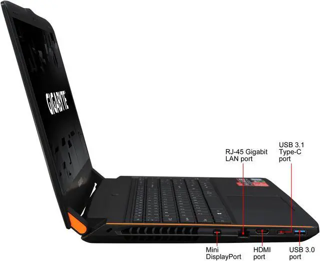 Alt view image 14 of 17 - GIGABYTE P55 P55Wv7-KL3 15.6" FHD IPS 7th Gen Intel Core i7  7700HQ (2.80 GHz) NVIDIA GeForce GTX 1060 16 GB Memory 256 GB SSD 1 TB HDD Windows 10 Home 64-Bit Gaming Laptop