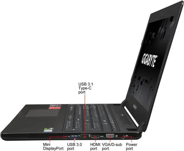 Alt view image 2 of 8 - GIGABYTE P35XV6-PC3 15.6" Intel Core i7 6th Gen 6700HQ (2.60 GHz) NVIDIA GeForce GTX 1070 16 GB Memory 256 GB M.2 SATA SSD 1 TB HDD Windows 10 Home 64-Bit Gaming Laptop ONLY @ NEWEGG