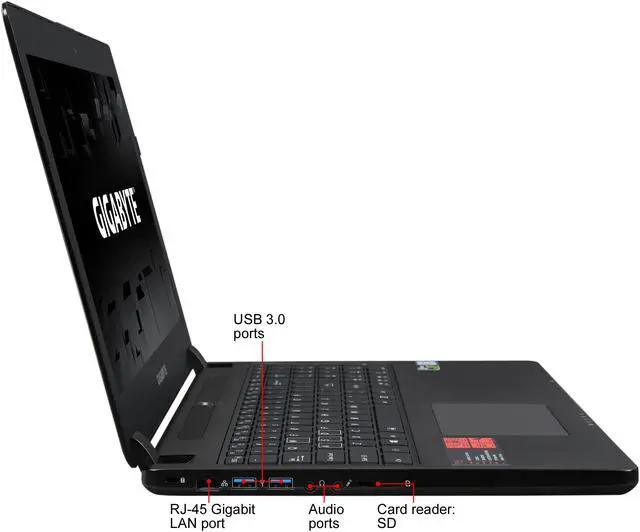 Alt view image 4 of 8 - GIGABYTE P35XV6-PC3 15.6" Intel Core i7 6th Gen 6700HQ (2.60 GHz) NVIDIA GeForce GTX 1070 16 GB Memory 256 GB M.2 SATA SSD 1 TB HDD Windows 10 Home 64-Bit Gaming Laptop ONLY @ NEWEGG