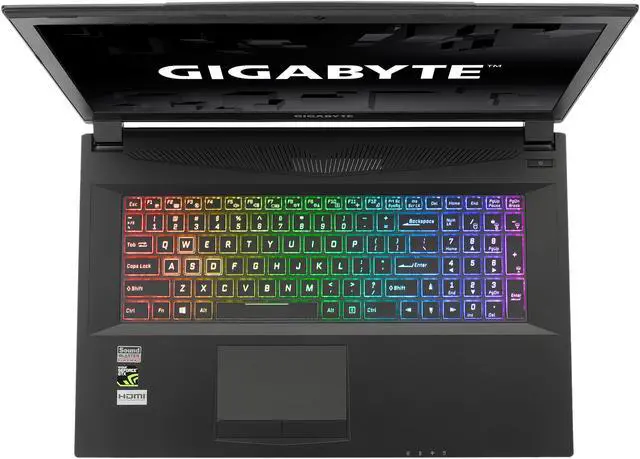 Alt view image 4 of 15 - GIGABYTE - 17.3" GeForce GTX 1050 - Intel Core i7-7700HQ - 16GB Memory - 128 GB SSD - Windows 10 Home 64-Bit - Gaming Laptop - (Sabre 17G-NE2 )