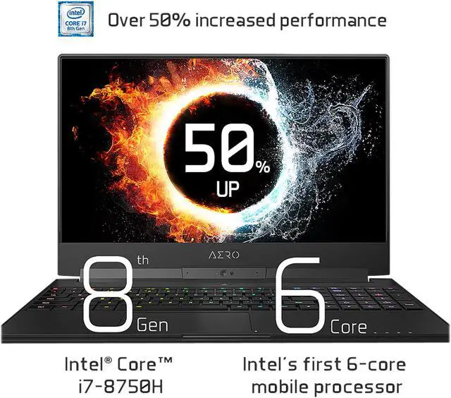Alt view image 13 of 18 - GIGABYTE Aero 15X v8-BK4 15.6" Thin Bezel 144 Hz GTX 1070 8 GB VRAM i7-8750H 16 GB Memory 512 GB SSD Windows 10 Home VR Ready Gaming Laptop