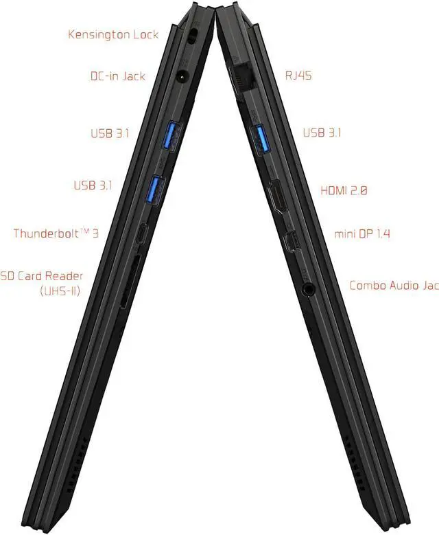 Alt view image 9 of 18 - GIGABYTE Aero 15X v8-BK4 15.6" Thin Bezel 144 Hz GTX 1070 8 GB VRAM i7-8750H 16 GB Memory 512 GB SSD Windows 10 Home VR Ready Gaming Laptop