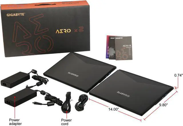 Alt view image 9 of 9 - GIGABYTE TWIN PACK AERO 15-X9-RT5 Core i7-8750H NVIDIA GeForce RTX 2070 16GB Memory 1TB Intel SSD Win10 High-End 15.6" LG IPS 144Hz Gaming Laptop -- ONLY @ NEWEGG (2 Laptop inside the package)