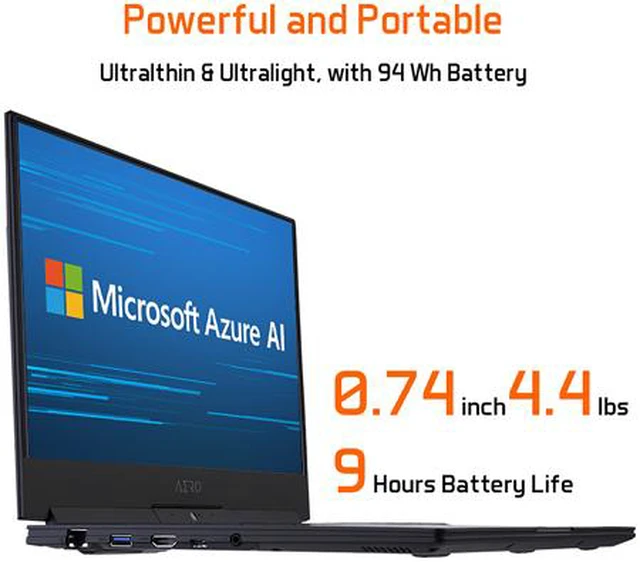 Alt view image 6 of 11 - GIGABYTE - 15.6" 4K / UHD 60 Hz - Intel Core i7-9750H - GeForce RTX 2070 Max-Q - 32GB Memory DDR4 2666 - 1TB SSD - Windows 10 Pro 64-bit ()