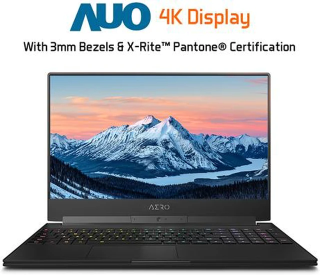 Alt view image 8 of 11 - GIGABYTE - 15.6" 4K / UHD 60 Hz - Intel Core i7-9750H - GeForce RTX 2070 Max-Q - 32GB Memory DDR4 2666 - 1TB SSD - Windows 10 Pro 64-bit ()