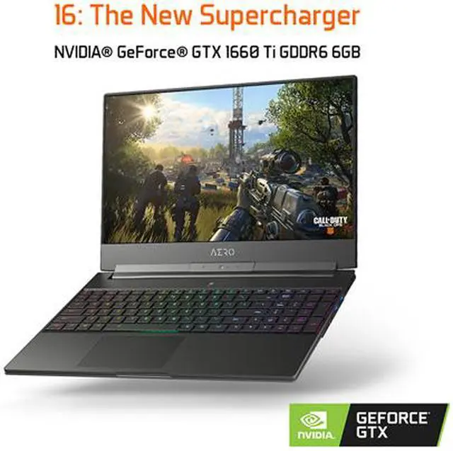 Alt view image 10 of 11 - GIGABYTE - 15.6" GeForce GTX 1660 Ti - Intel Core i7-9750H  - 16GB Memory - 512 GB SSD - Windows 10 Home 64-bit - Gaming Laptop - 144 Hz IPS (AERO 15 Classic-SA-F74ADW )