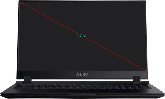 Alt view image 2 of 20 - GIGABYTE AERO 17 HDR YB-9US4750SP, 17.3" Gaming Laptop, Intel Core i9-10980HK, RTX 2080 Super Max-Q, 64 GB Memory, 1 TB SSD