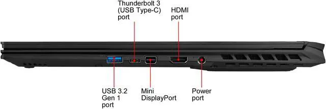 Alt view image 9 of 20 - GIGABYTE AERO 17 HDR XB-8US4130SP, 17.3" 4K/UHD Gaming Laptop, Intel Core i7-10875H, RTX 2070 Super Max-Q, 16 GB Memory, 512 GB SSD