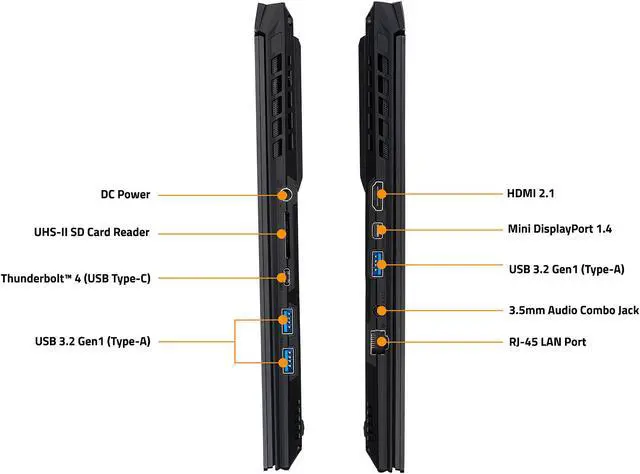 Alt view image 13 of 13 - GIGABYTE AERO 15 OLED YD - 15.6" UHD 4K AMOLED, Intel Core i7 11th Gen 11800H, NVIDIA GeForce RTX 3080, 8GB GDDR6, 16GB RAM, 1TB SSD, Win10 Pro, Creator & Gaming Laptop (AERO 15 OLED YD-73US624SP)