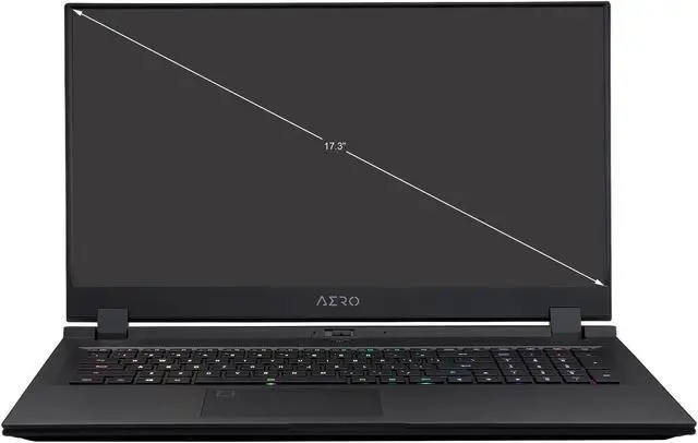 Alt view image 2 of 13 - GIGABYTE AERO 17 HDR YD - 17.3" UHD 4K IPS Anti-Glare, Intel Core i9, NVIDIA GeForce RTX 3080 Laptop GPU 16GB GDDR6, 32GB RAM, 512GB SSD + 1TB SSD, Win10 Pro, Creator Laptop (AERO 17 HDR YD-94US548SP)