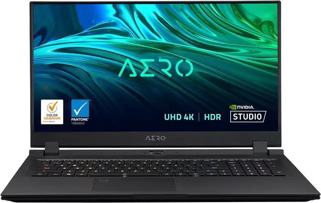 Main image of GIGABYTE AERO 17 HDR YD - 17.3" UHD 4K IPS Anti-Glare, Intel Core i9, NVIDIA GeForce RTX 3080 Laptop GPU 8GB GDDR6, 32GB RAM, 512GB SSD + 1TB SSD, Win10 Pro, Creator Laptop (AERO 17 HDR YD-93US548SP)