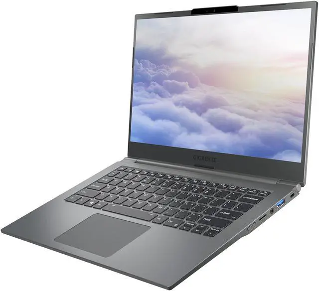 Alt view image 3 of 12 - GIGABYTE U4 UD - 14.0" Thin Bezel FHD IPS-Level i7-1195G7 Intel Iris Xe Graphics 512 GB PCIe SSD Win 10 Home Laptop (U4 UD-70US823SH)