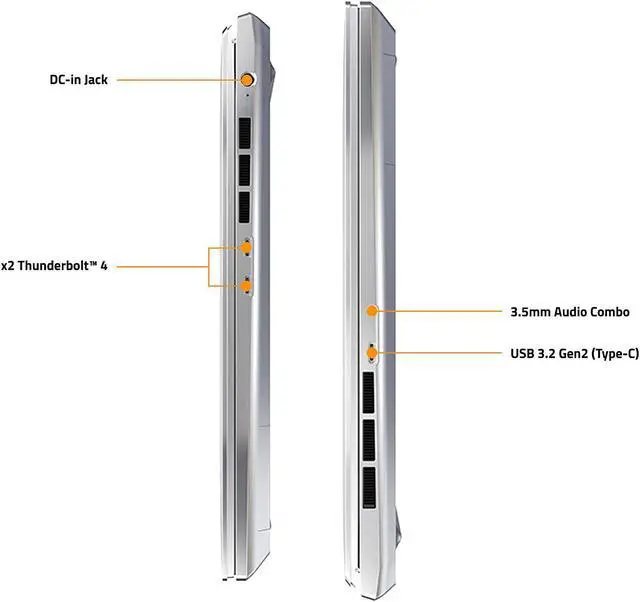Alt view image 6 of 8 - GIGABYTE AERO 16 YE5 - 16" 4K/UHD+ Samsung AMOLED 60Hz - Intel Core i9-12900HK - NVIDIA GeForce RTX 3080 Ti Laptop GPU 16GB GDDR6 - 32GB DDR5 RAM - 3TB SSD - Win11 Pro - Creator & Gaming Laptop (AERO 16 YE5-94US949HP)