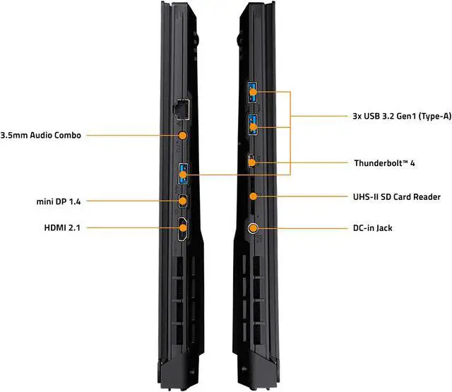 Alt view image 4 of 8 - GIGABYTE AERO 5 XE4 - NVIDIA GeForce RTX 3070 Ti Laptop GPU 8GB GDDR6 - Intel Core i7-12700H - 15.6" 4K/UHD Samsung AMOLED - 16GB DDR4 RAM - 1TB SSD - Win11 Home - Creator & Gaming Laptop (AERO 5 XE4-73US614SH)