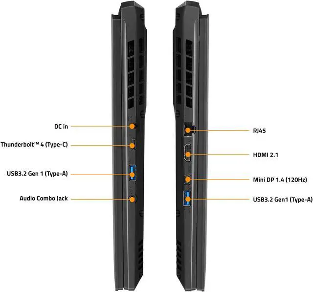 Alt view image 8 of 12 - GIGABYTE 17.3" Intel Core i7 13700H 16GB DDR5 RAM 1TB SSD