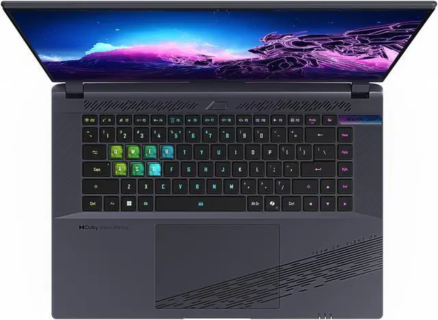 Alt view image 2 of 12 - Aorus 16X Series - 16" GeForce RTX 4060 Laptop GPU - Intel Core i7-14650HX  - 32GB Memory - 1 TB PCIe SSD - Windows 11 Home 64-bit - Gaming Laptop - 165 Hz IPS (16X AKG-53USC64SH )