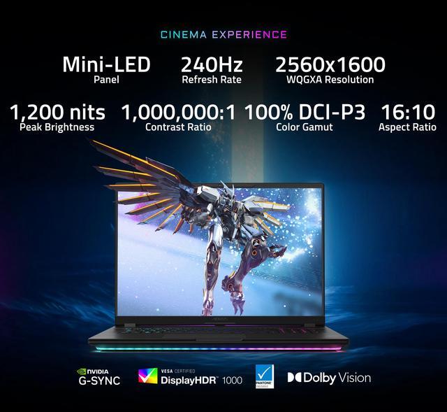 Alt view image 15 of 15 - GIGABYTE - AORUS MASTER 18 Gaming Laptop - 240Hz 2560x1600 Mini-LED - NVIDIA GeForce RTX 5090 - Intel Core Ultra 9 275HX - 2TB SSD with 64GB DDR5 RAM - Windows 11 Home AD(AORUS MASTER 18 BZHC6USD45SH)